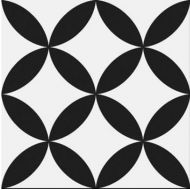 Circle Black Pre-Cut 45x45