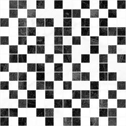 Crystal чёрный+белый 30х30
