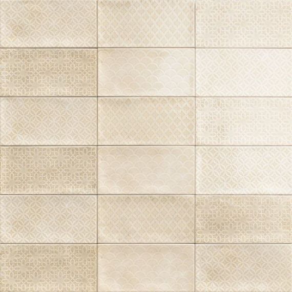 DECOR CAMDEN BONE 10x20
