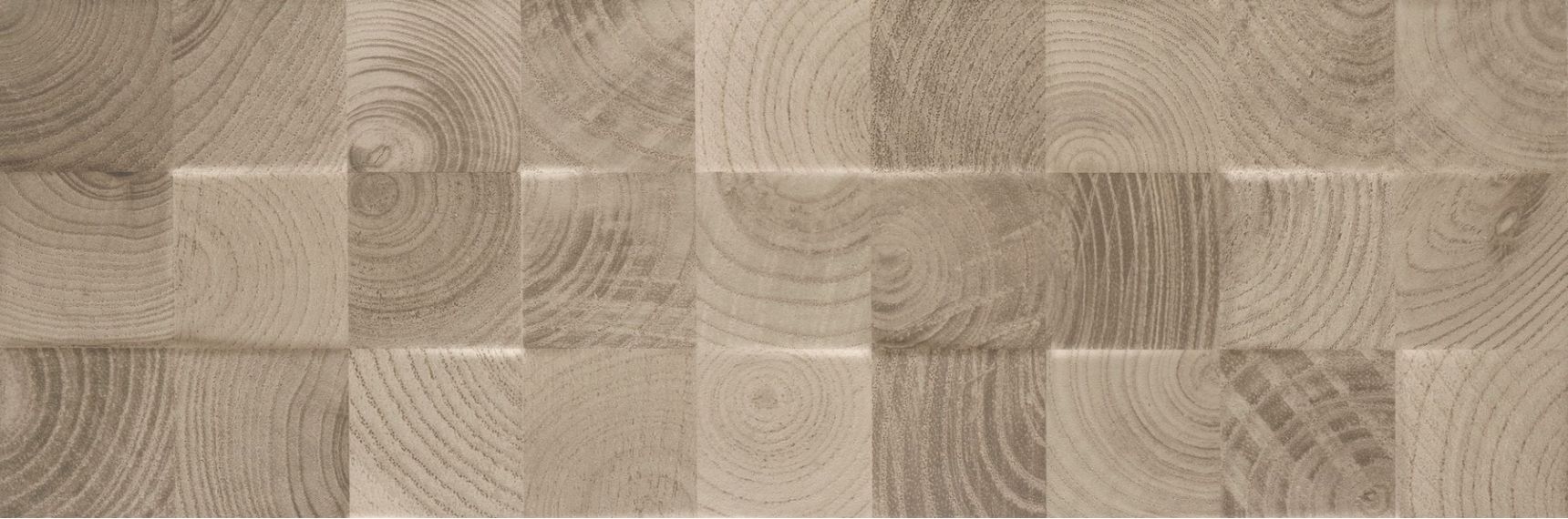 Daikiri Brown Wood Kostki Struktura 25х75
