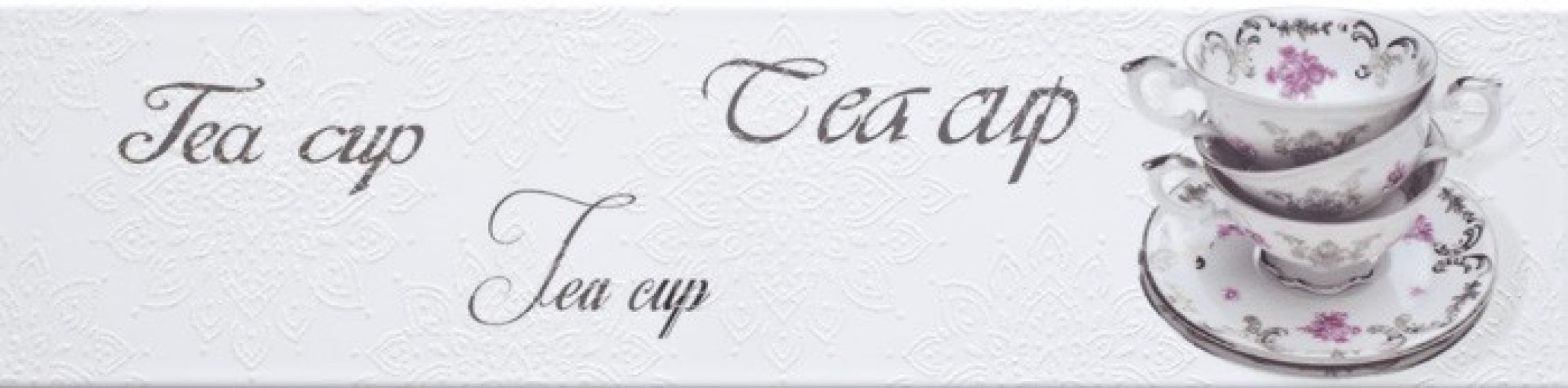 Decor Veronika Brillo Tea Cup Blanco 10x40