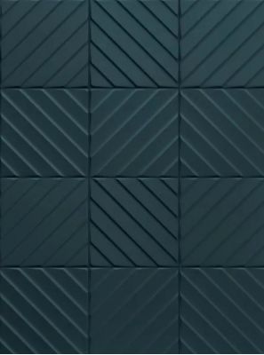 E065 4D Diagonal Deep Blue 20х20