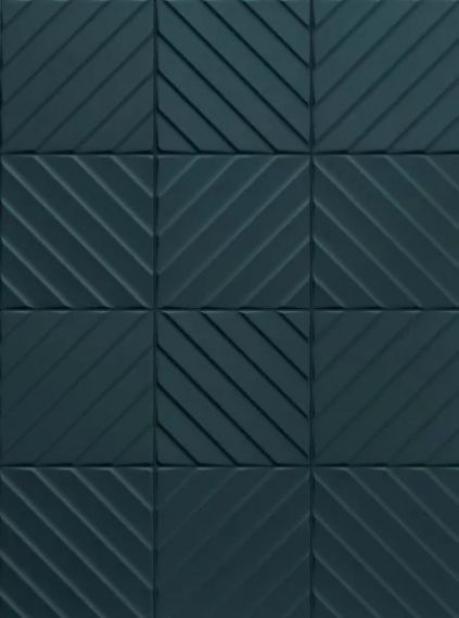 E065 4D Diagonal Deep Blue 20х20