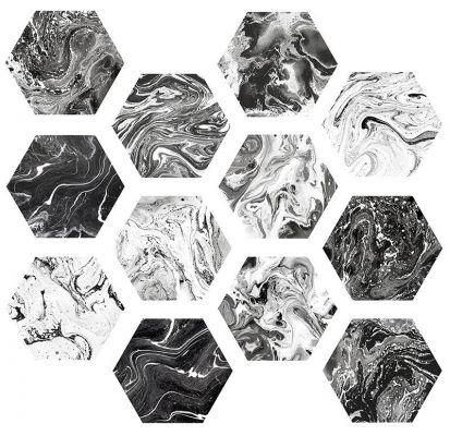 Ebru Shiny Hexa 23.2x26.7