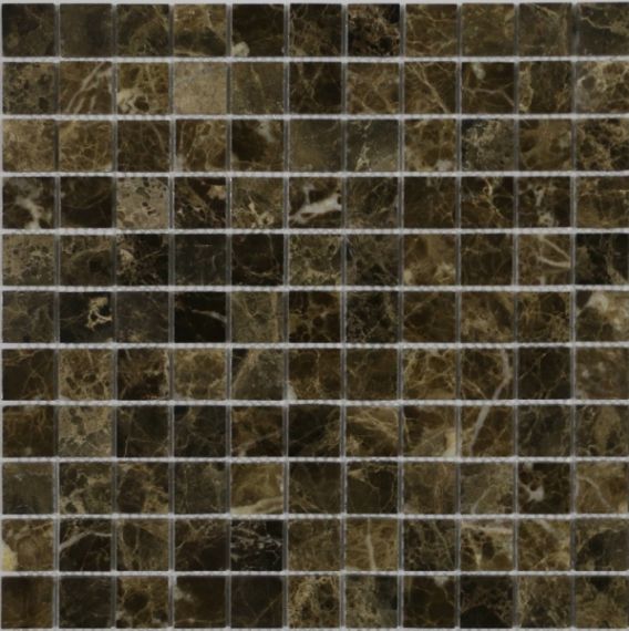 Emperador Dark POL 4.8x4.8x7 30.5x30.5