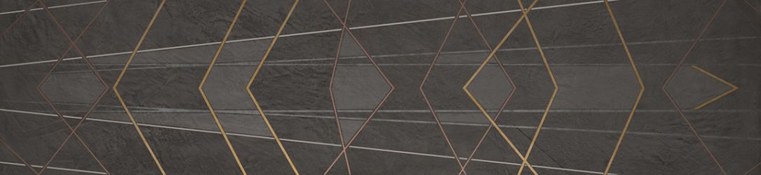 Equinox Anthracite Diamond Decor 6mm 59.55x260