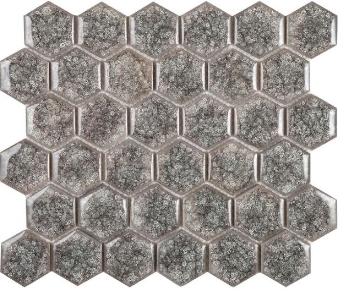 Esagono griggio (50x44) 28.5x24.5x8