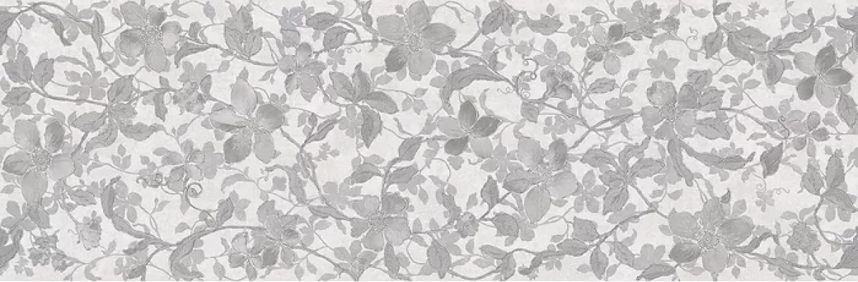 Floral Gris 30x90