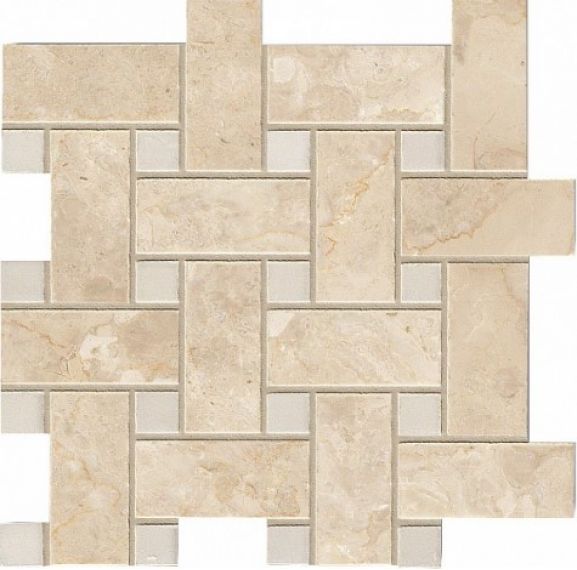 G91424 RIALTO WHITE BASKETWEAVE 30X30
