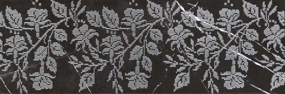 Geneva black Декор 01 25х75