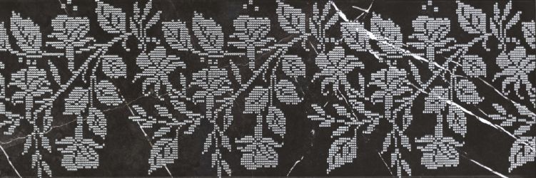 Geneva black Декор 01 25х75