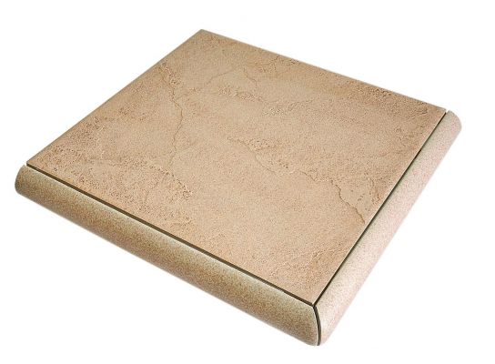 Gradone Angolare Rusticato Ardesia Rosa Naturale 9.5мм 30x30