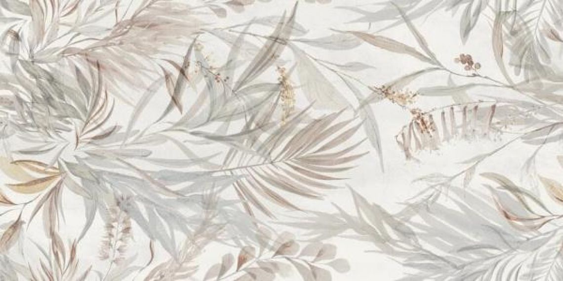 Halima Fleur Blanc Rect. 60x120