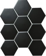 Hexagon big Black Matt (SBH4810) 25.6х29.5