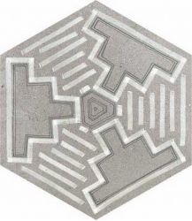 Hexagono Igneus Cemento Mix 23x26,6