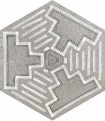 Hexagono Igneus Cemento Mix 23x26,6
