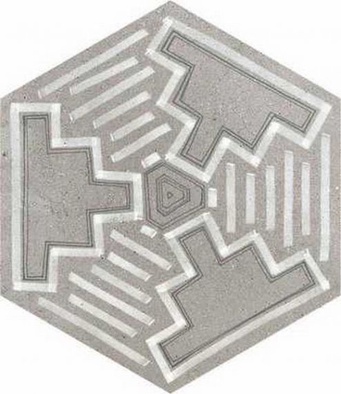Hexagono Igneus Cemento Mix 23x26,6