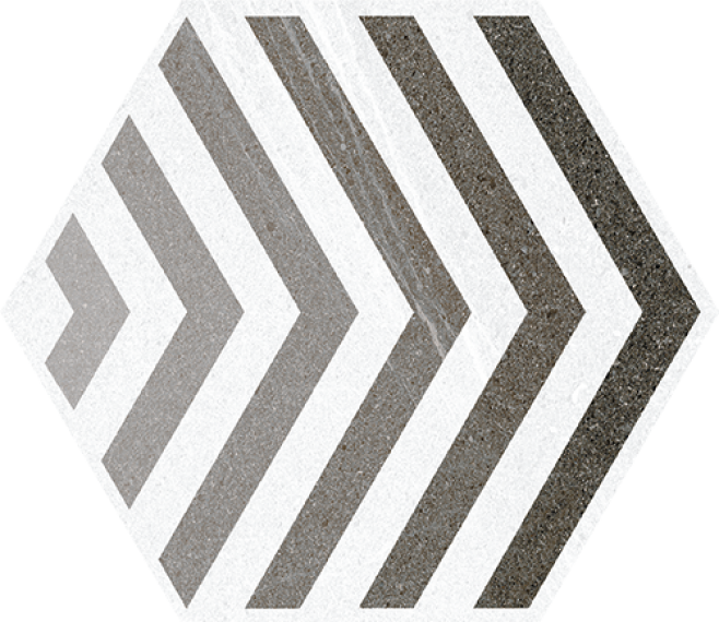 Hexagono Lacroix Gris 23x26,6