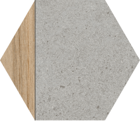 Hexagono Ligard Gris 23x26,6