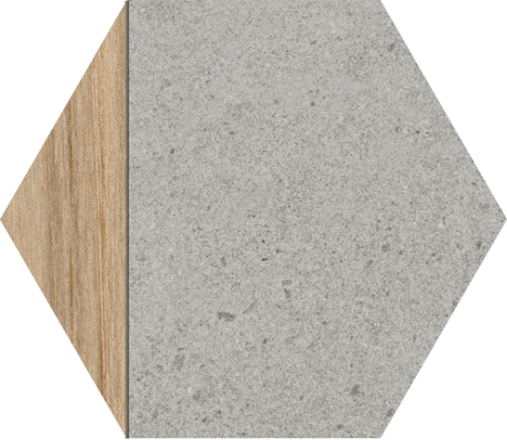 Hexagono Ligard Gris 23x26,6