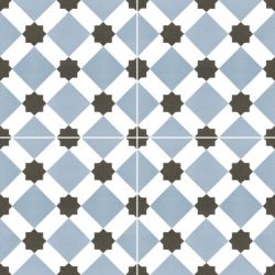 Howard Blue Pre-cut Satin 45,2x45,2