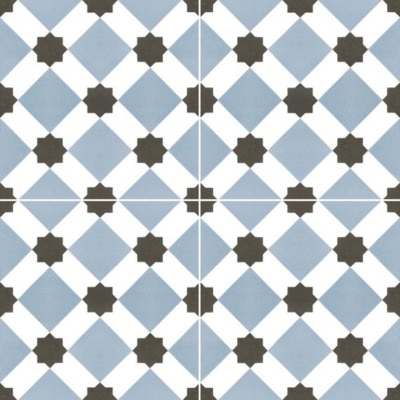 Howard Blue Pre-cut Satin 45,2x45,2