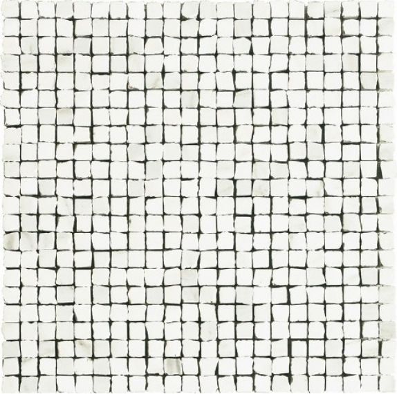 IMP001L Mosaico Spacco Lapp. Statuario 30Х30