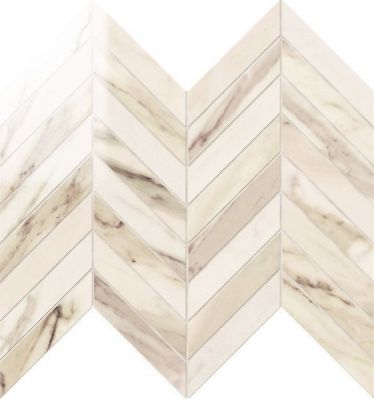 IMP332L Chevron Lapp. Calacatta Beige 24,7Х30