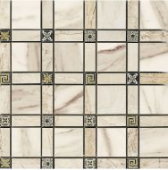 IMP339L Cassettone Lapp. Calacatta Beige 30x30
