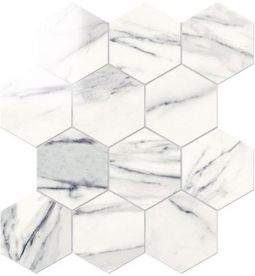 IMP883L Esagona Lapp. Calacatta Bianco 29,1x25,2