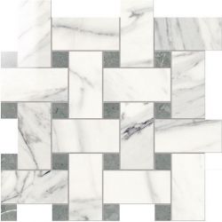 IMP887L Intreccio Lapp. Calacatta Bianco 30Х30