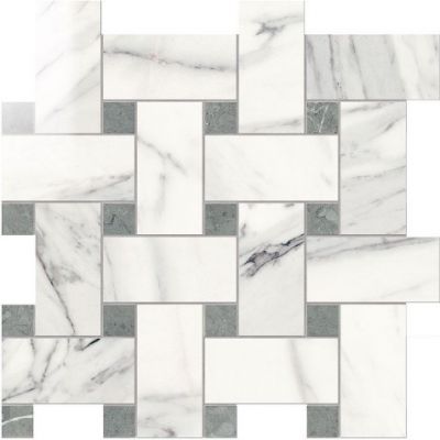 IMP887L Intreccio Lapp. Calacatta Bianco 30Х30