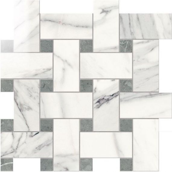 IMP887L Intreccio Lapp. Calacatta Bianco 30Х30