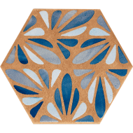 J084 Керамогранит Terracreta Dipinto Chamotte Esagonо 25х21,6