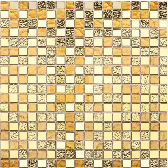 JMG21501 Мозаика Gold стекло 1,5x1,5 300X300X3.8