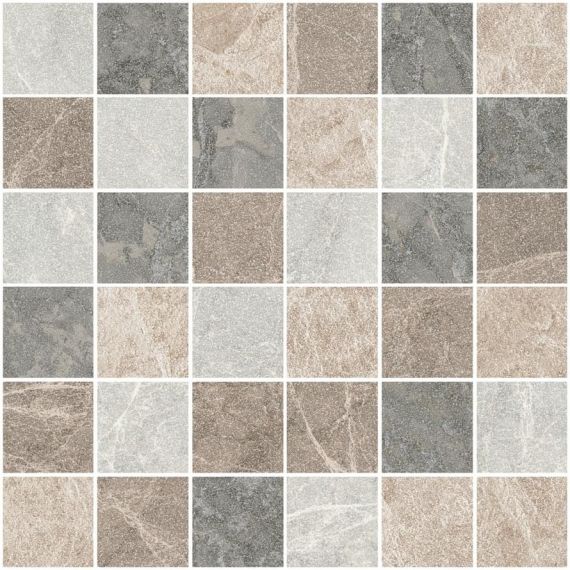 K9513648LPR1VTE0 Marmostone Мозаика Микс 7ЛПР R9 5x5 30х30