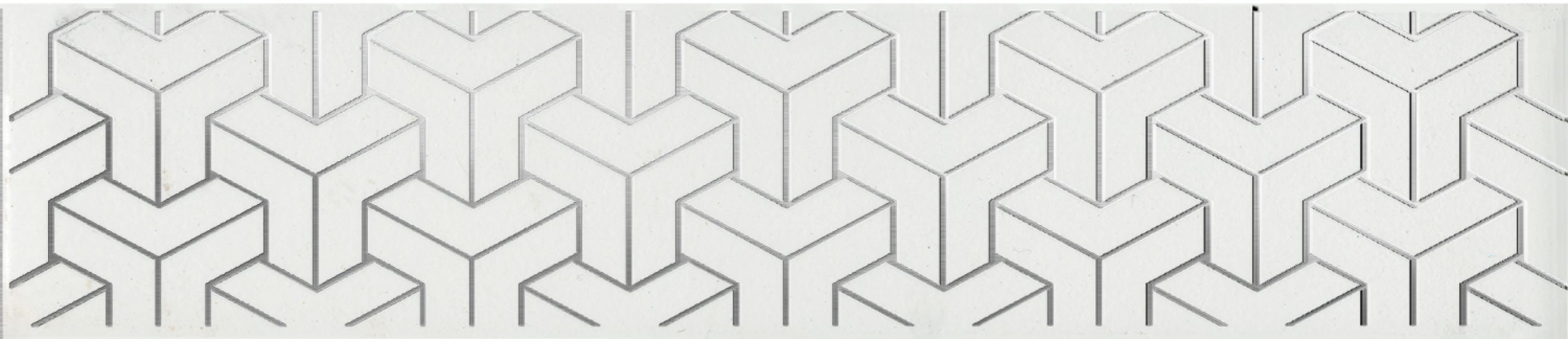 Kerama Marazzi AD/A569/6397 Плитка Бордюр Ломбардиа белый 25*5.4