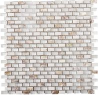L244001101 Мозаика Tribal Pearl White 28.6x28.3