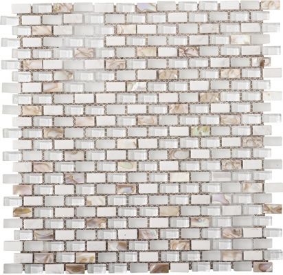 L244001101 Мозаика Tribal Pearl White 28.6x28.3