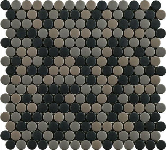 L244006761 Glaze Dots Greys/Black Matt 31,5x29