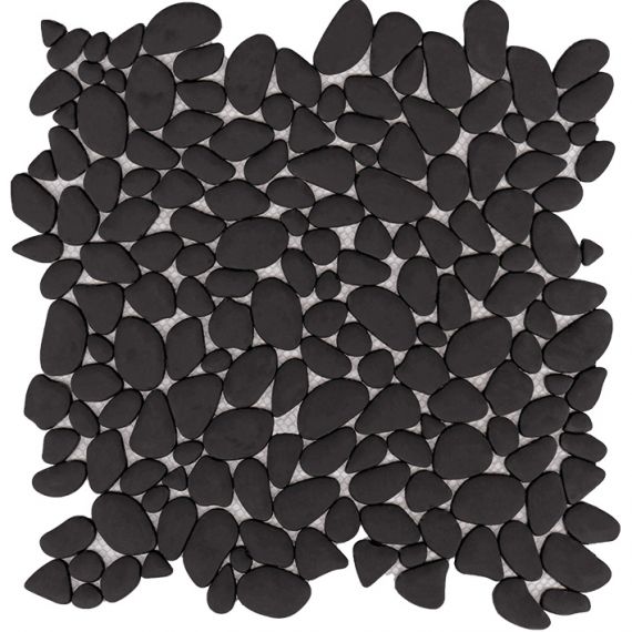L244009591 Мозаика Boulder Black 30.5x30.5x0.6