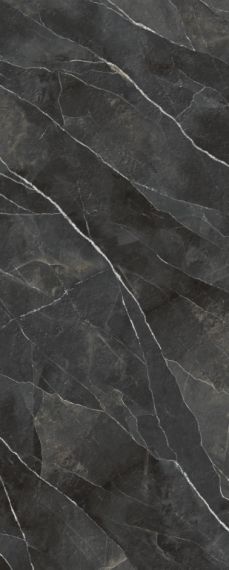 LAMF012813 Керамогранит Diamond Calacatta Black Bocciardato 5.6mm 1200x3000
