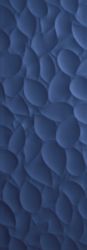 Leaf Deep Blue matt 35x100