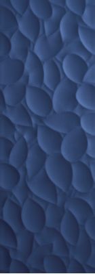 Leaf Deep Blue matt 35x100
