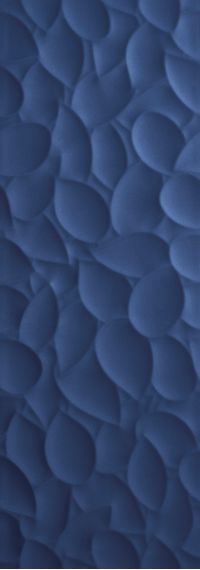 Leaf Deep Blue matt 35x100