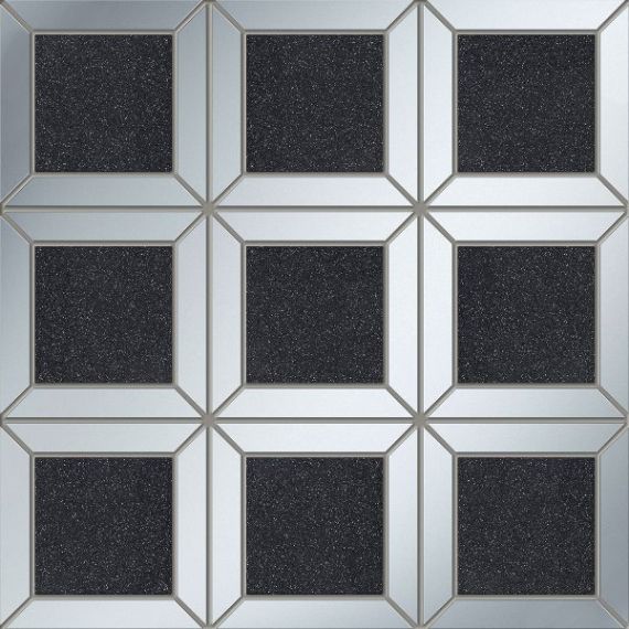 Lucid square black 29.8x29.8