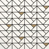 M3JA Eclettica White Mosaico Bronze 40x40