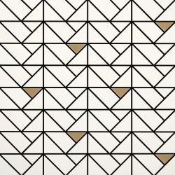 M3JA Eclettica White Mosaico Bronze 40x40