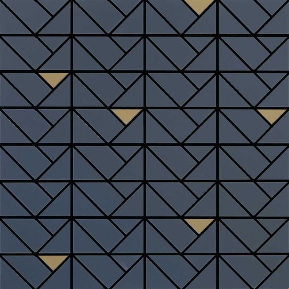 M3JH Eclettica Blue Mosaico Bronze 40x40