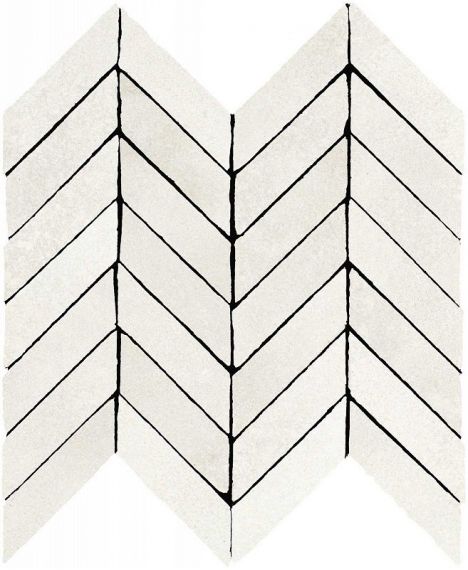 M3SC Alchimia Mosaico Spina White 30x37